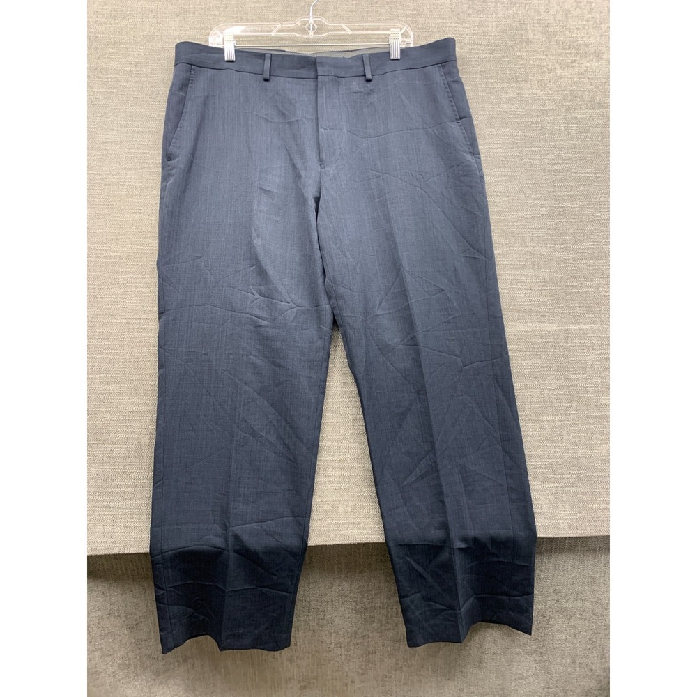 Dockers Dress Pants Mens 38x30 Navy Blue Straight Leg Office Wear High Rise